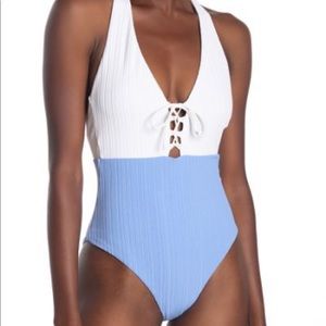 Onia Colorblock One Piece Swimsuit